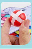 Alvo de Brinquedo Dardo Seguro Formato Bola Gruda-Gruda